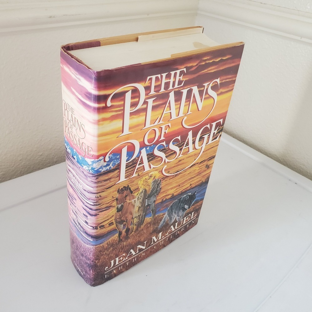 The Plains of Passage Jean M Auel Earths Children Hardcover 1990 ISBN 0517580497